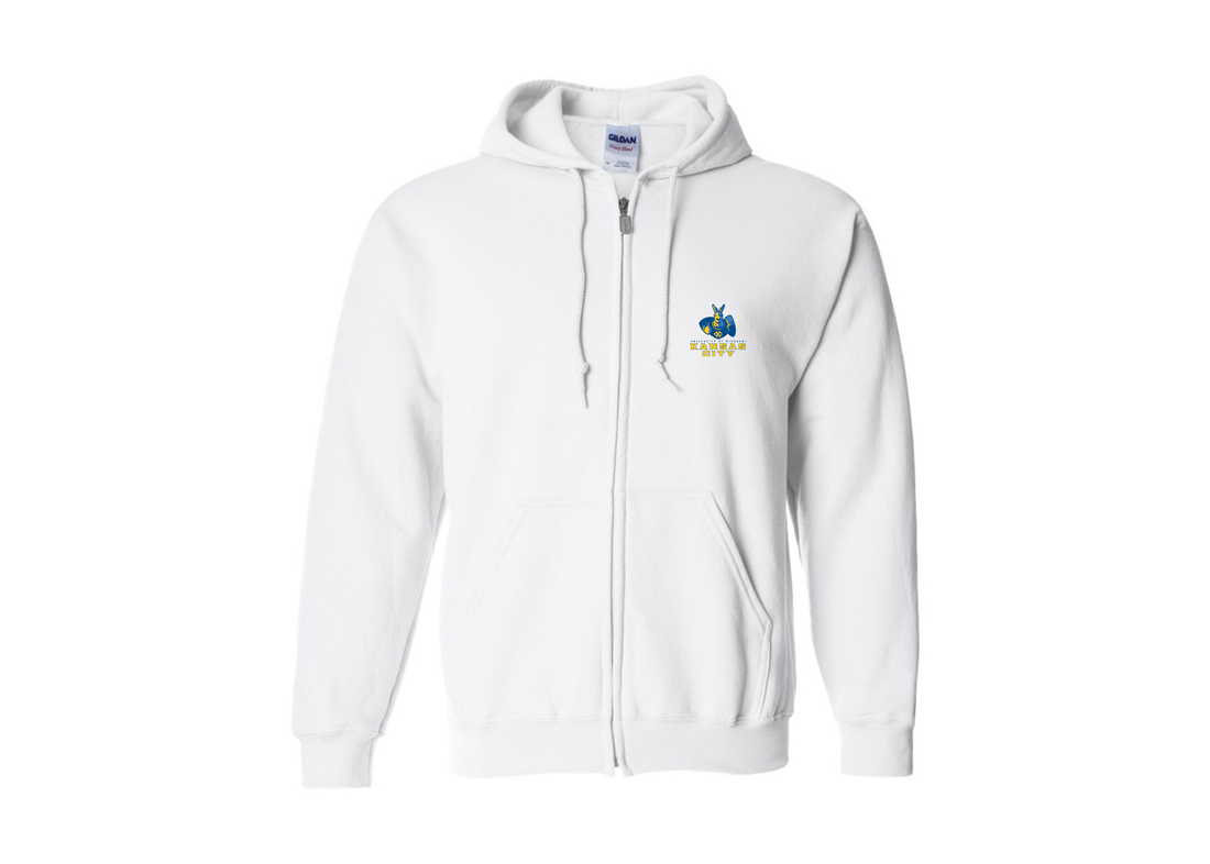 Men's UMKC Kangaroos Gildan Heavy Blend Full Zip Hooded Sweatshirt