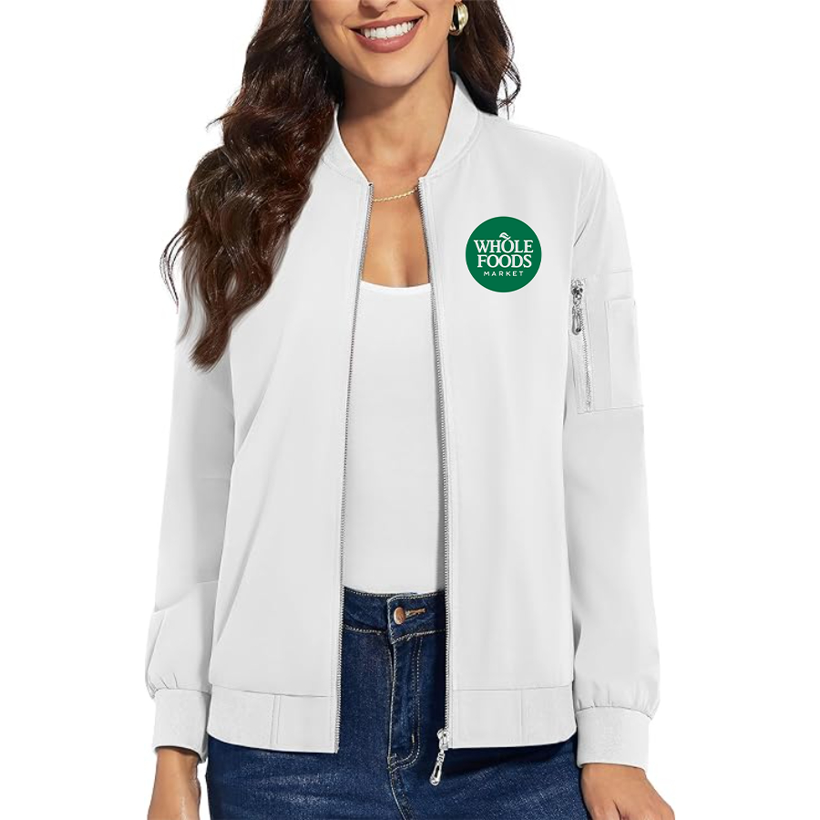 Women's Whole Foods Market Premium Bomber Jacket Outerwear