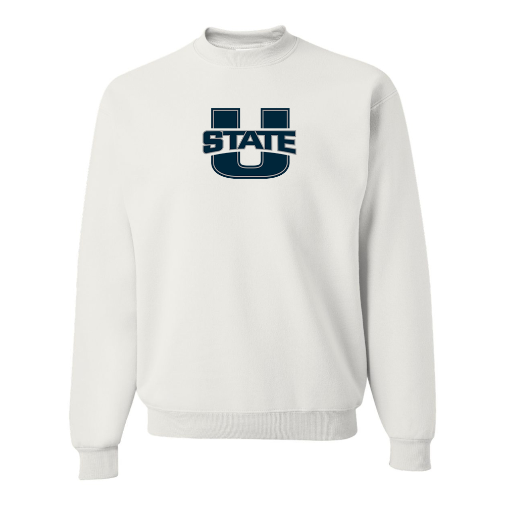 Men's Utah State Aggies JERZEES NuBlend Crewneck Sweatshirt