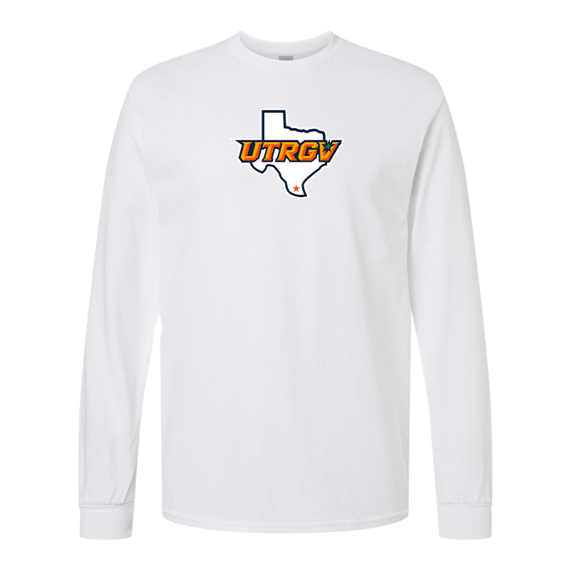 Men's UTRGV Vaqueros Gildan Heavy Cotton Long Sleeve T-Shirt