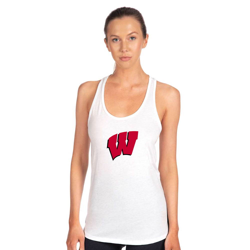 Women's Wisconsin Badgers Next Level Ideal Racerback Tank