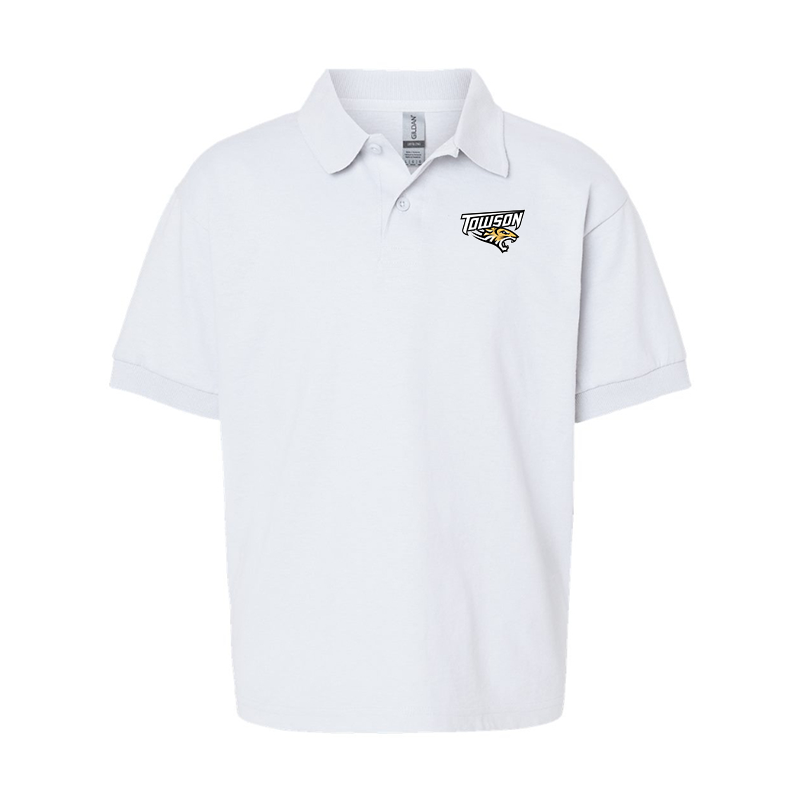 Youth Towson Tigers Gildan Dry Blend Jersey Polo