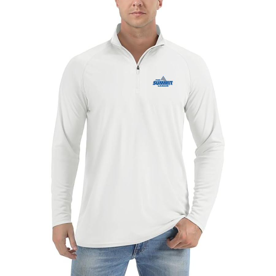 Men's  The Summit League  Lightweight Quarter-Zip Athletic Shirt Long Sleeve Performance