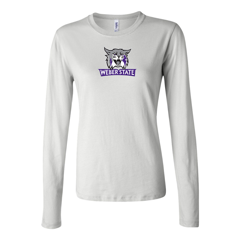 BELLA CANVAS Women’s Weber State Wildcats Jersey Long Sleeve Tee