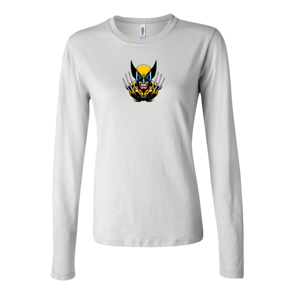 BELLA CANVAS Women’s Wolverine 2025 Art   Jersey Long Sleeve Tee