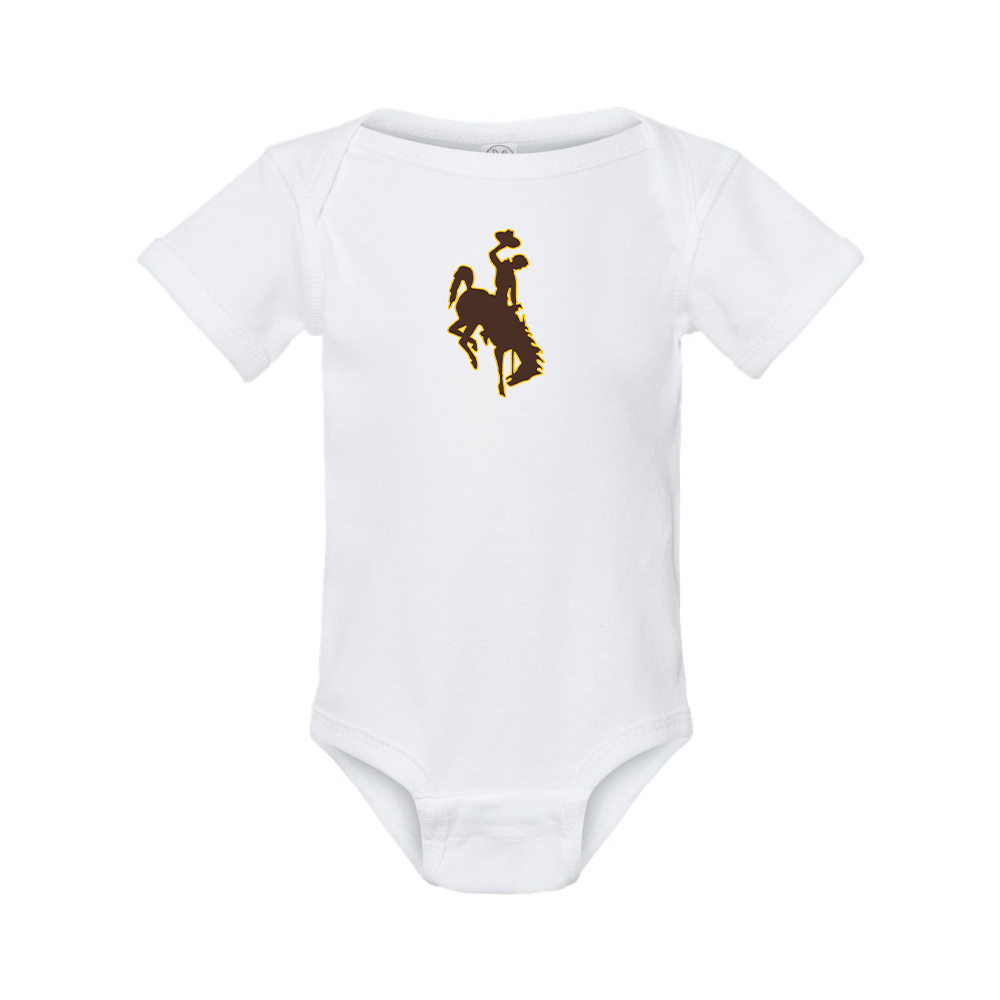 Wyoming Cowboys  Rabbit Skins Infant Baby Rib Bodysuit