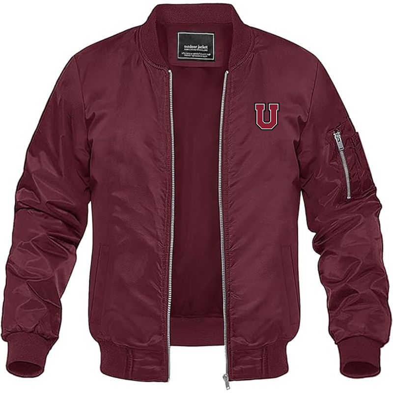 Men's Union Dutchmen Lightweight Bomber Jacket Windbreaker Softshell Varsity Jacket Coat