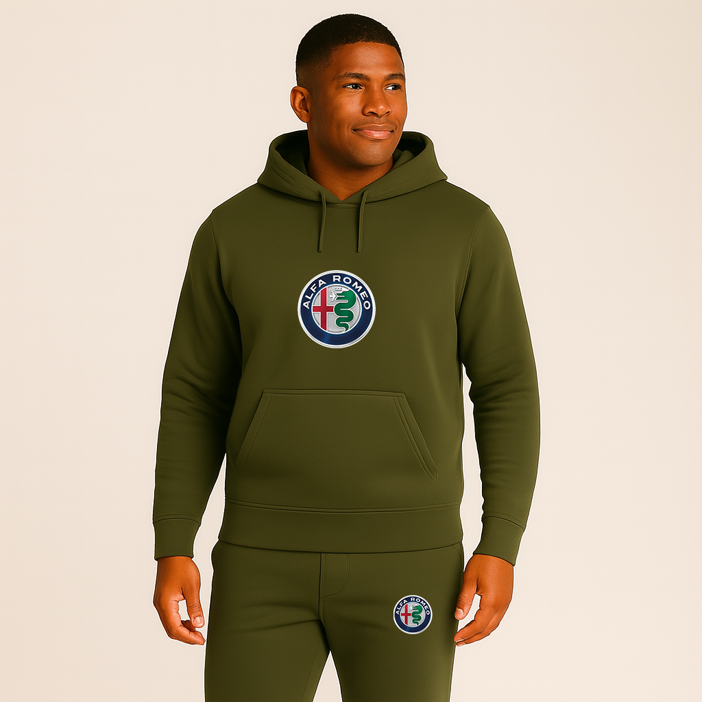 Men's Alfa Romeo Car Hoodie Joggers Set