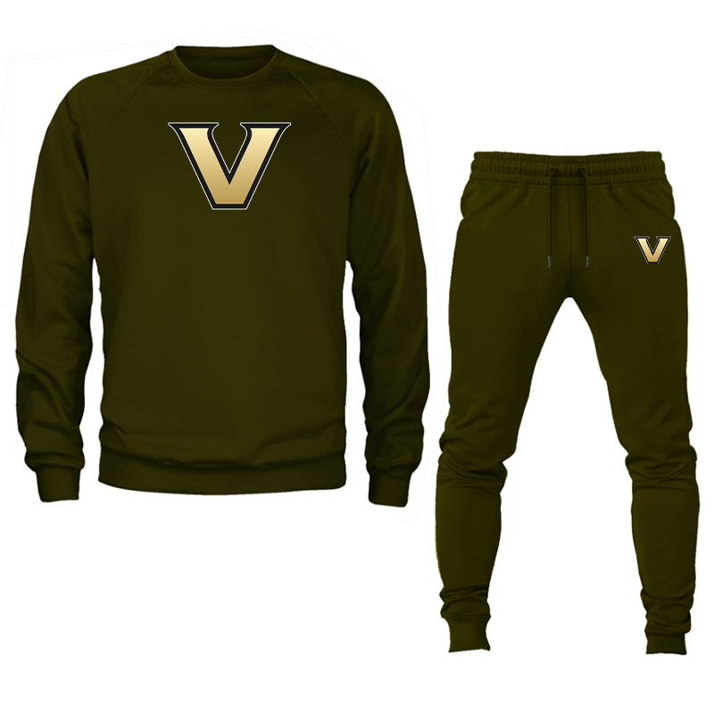Men's Vanderbilt Commodores Crewneck Sweatshirt Joggers Suit