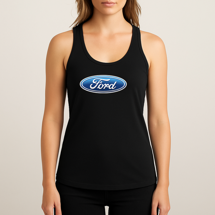 Women's Ford Car Racerback Tank Top