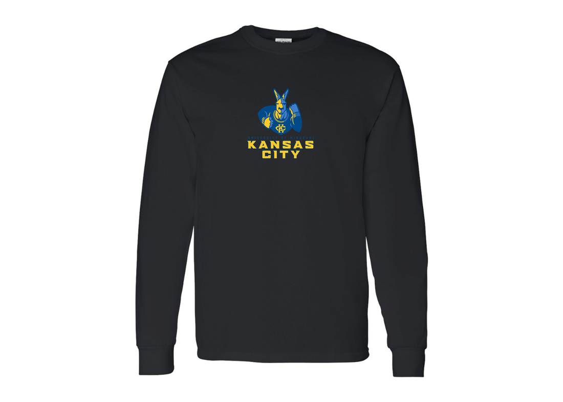 Men's UMKC Kangaroos Gildan Heavy Cotton Long Sleeve T-Shirt