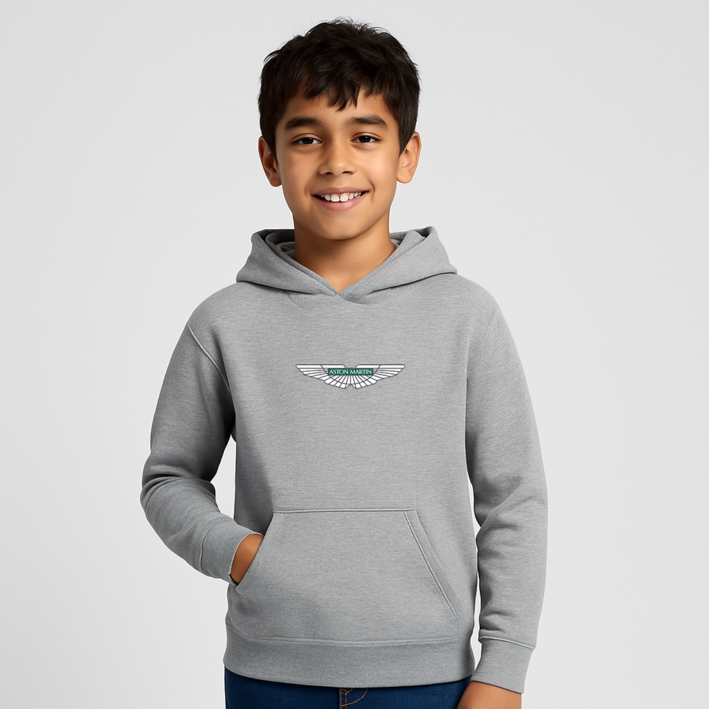 Youth Kids Aston Martin Motorsports Car Pullover Hoodie