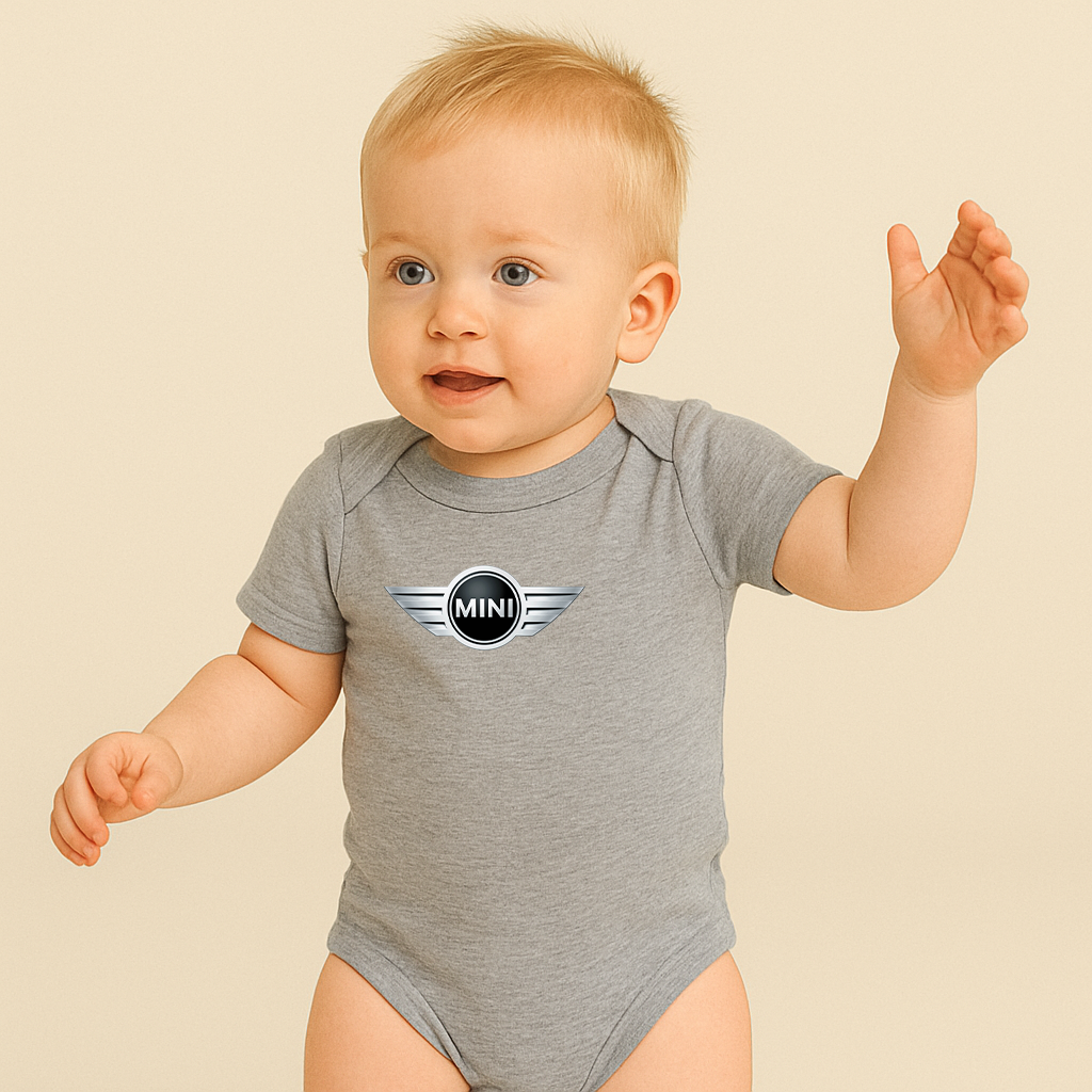 Mini Cooper Car Baby Romper Onesie