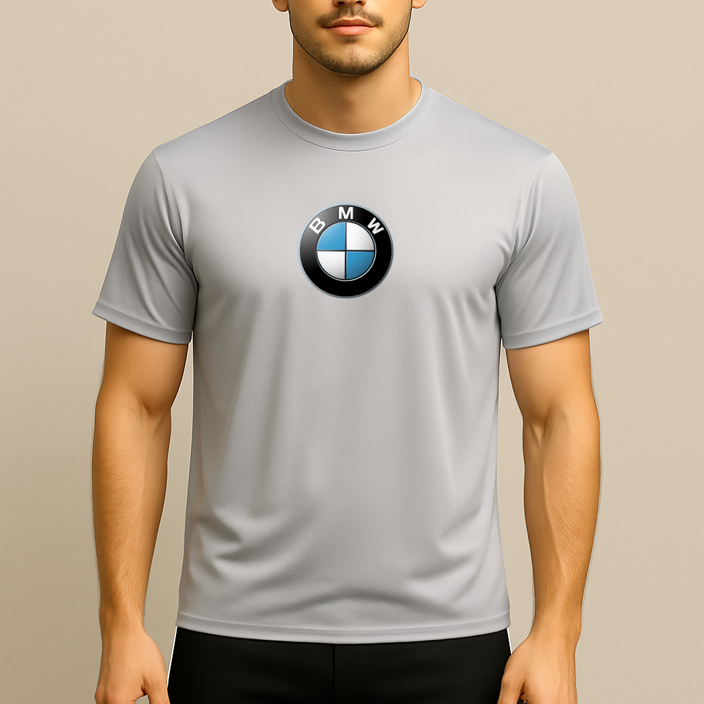 Men's BMW Motorsports Car Polyester T-Shirt