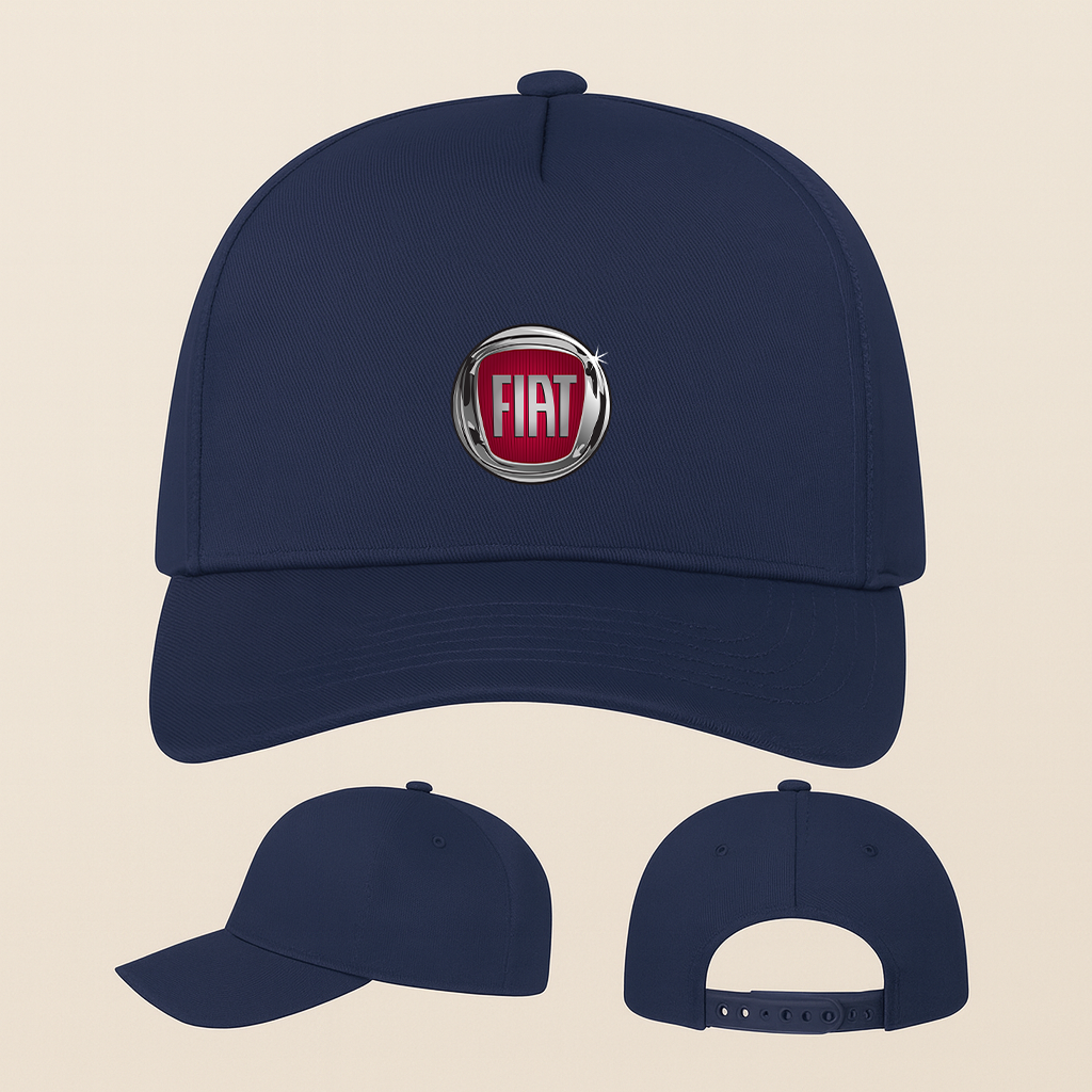 Fiat Car Five Panel Twill Snapback Cap
