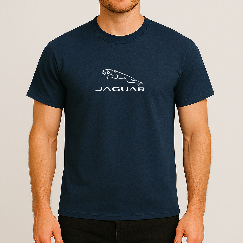 Men’s Jaguar Symbol Car Cotton T-Shirt