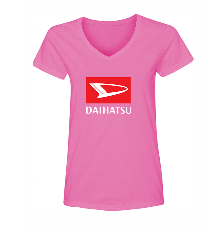 Women's Daihatsu Car Truck V-Neck T-Shirt