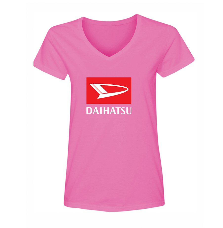 Women's Daihatsu Car Truck V-Neck T-Shirt