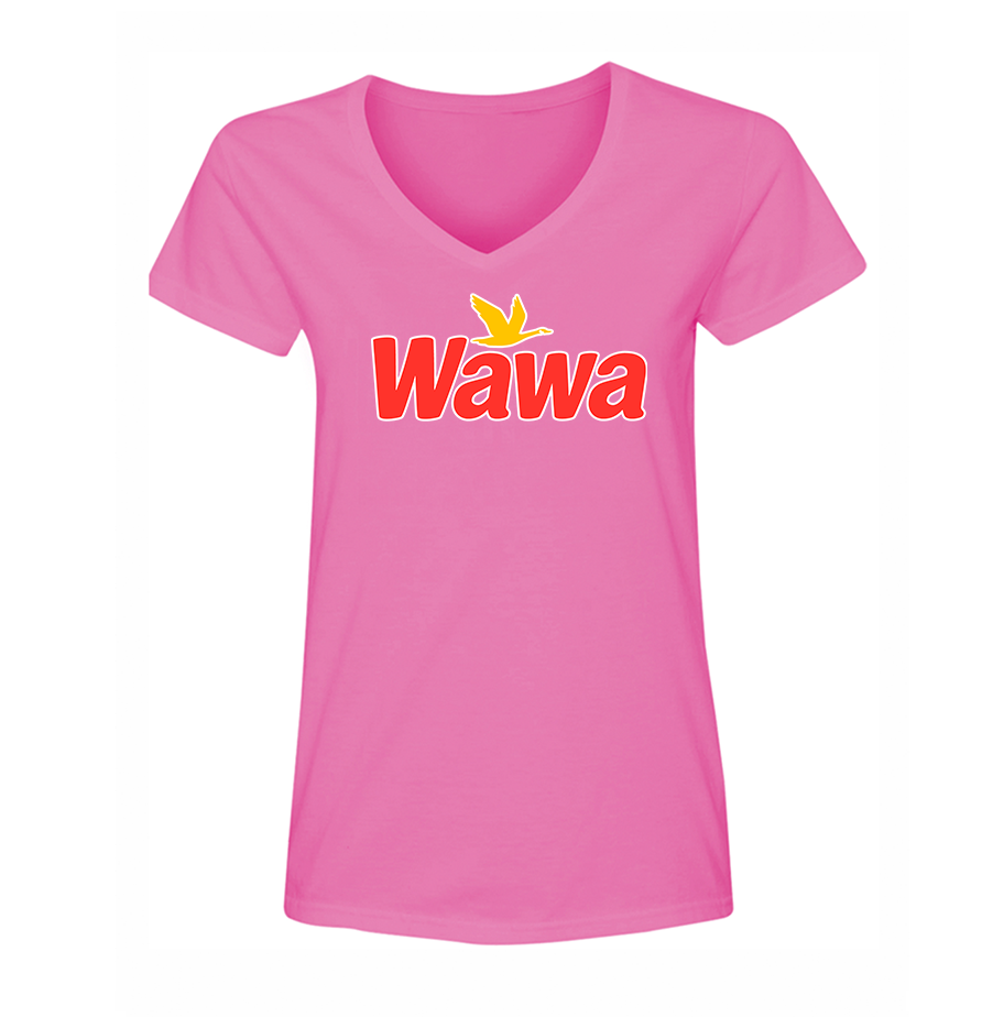 Women's  Wawa Gas Station V-Neck T-Shirt