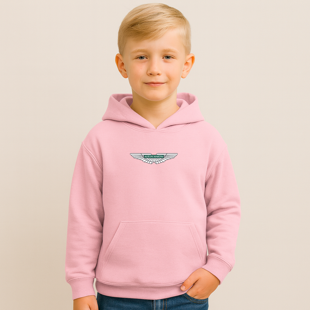 Youth Kids Aston Martin Motorsports Car Pullover Hoodie