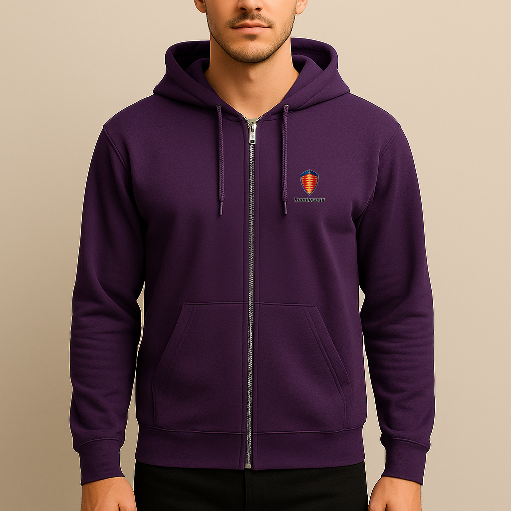 Men’s Koenigsegg Car Zipper Hoodie