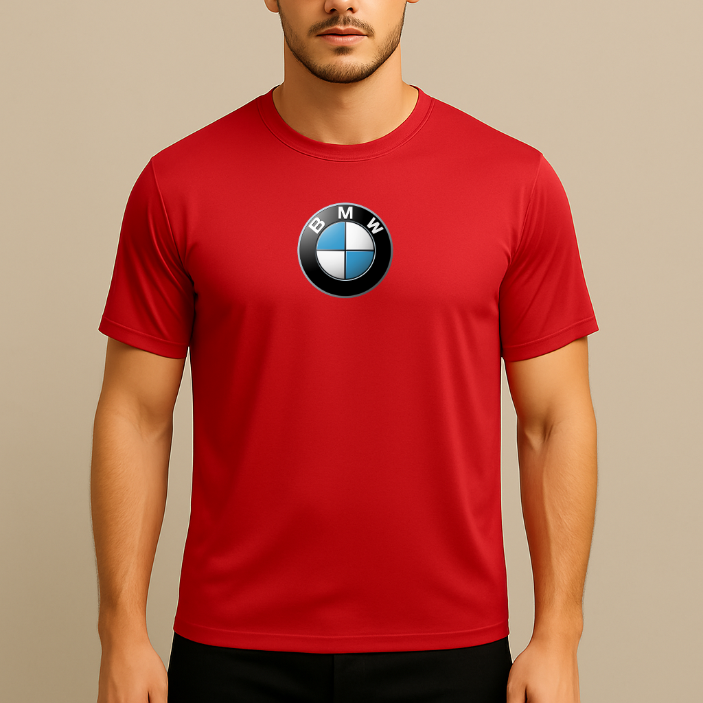 Men's BMW Motorsports Car Polyester T-Shirt