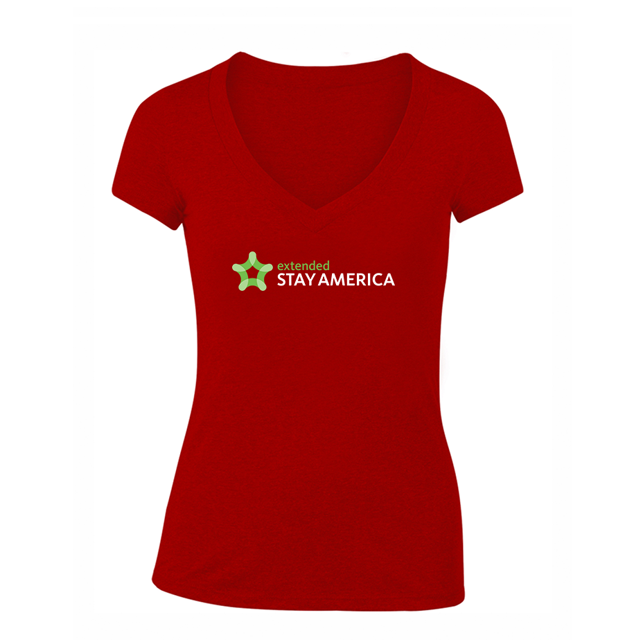 Women's Extended Stay America V-Neck T-Shirt
