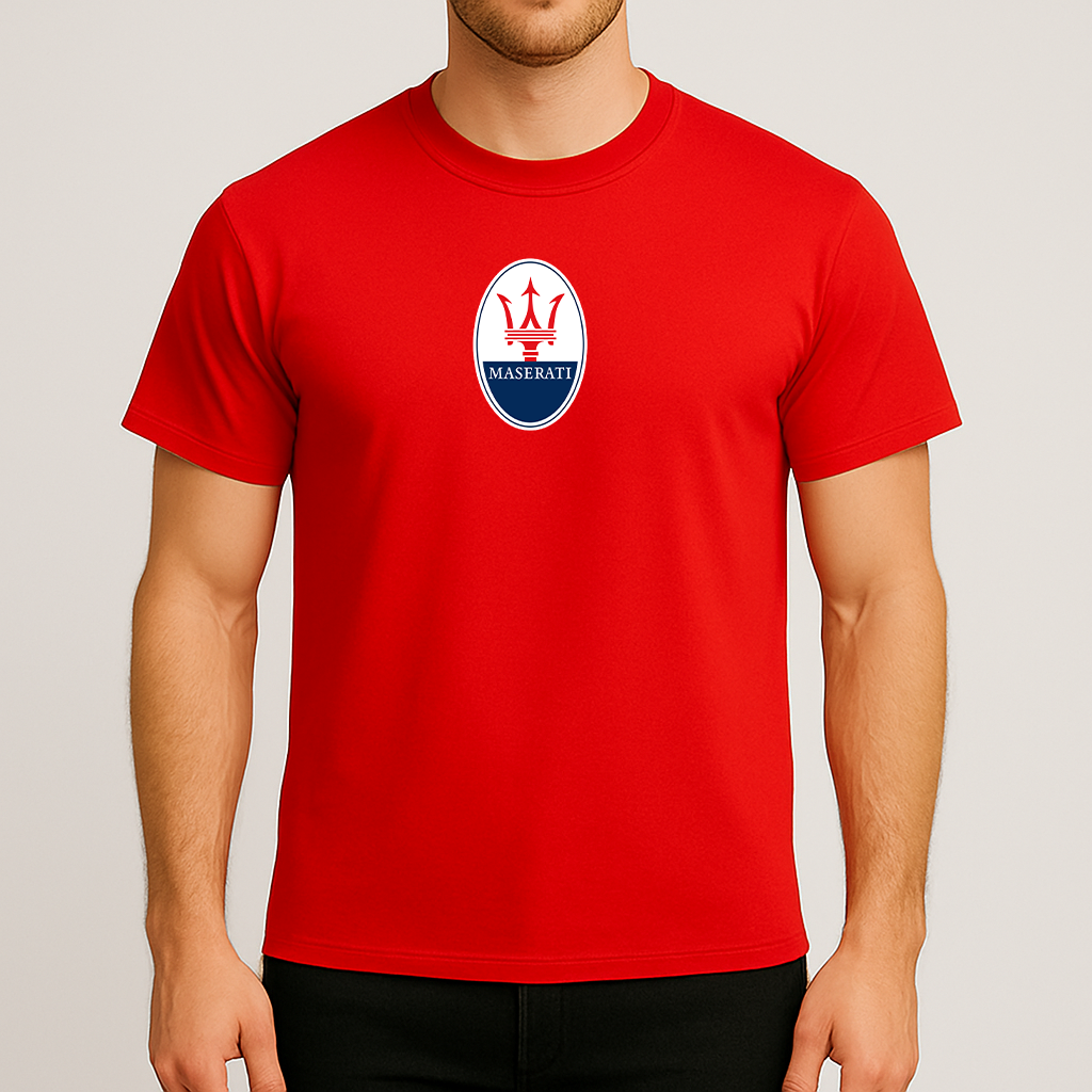 Men’s Maserati Car Cotton T-Shirt
