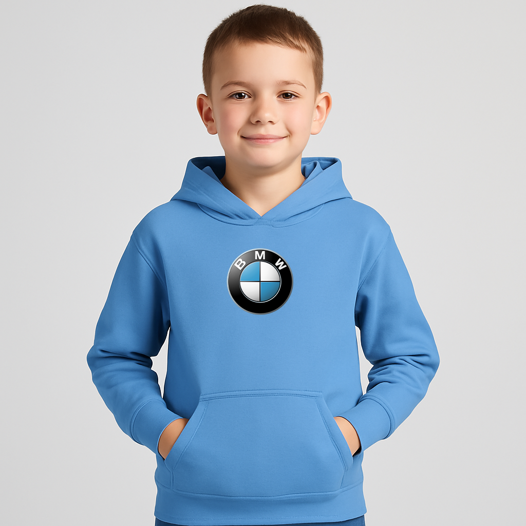 Youth Kids BMW Motorsports Car Pullover Hoodie