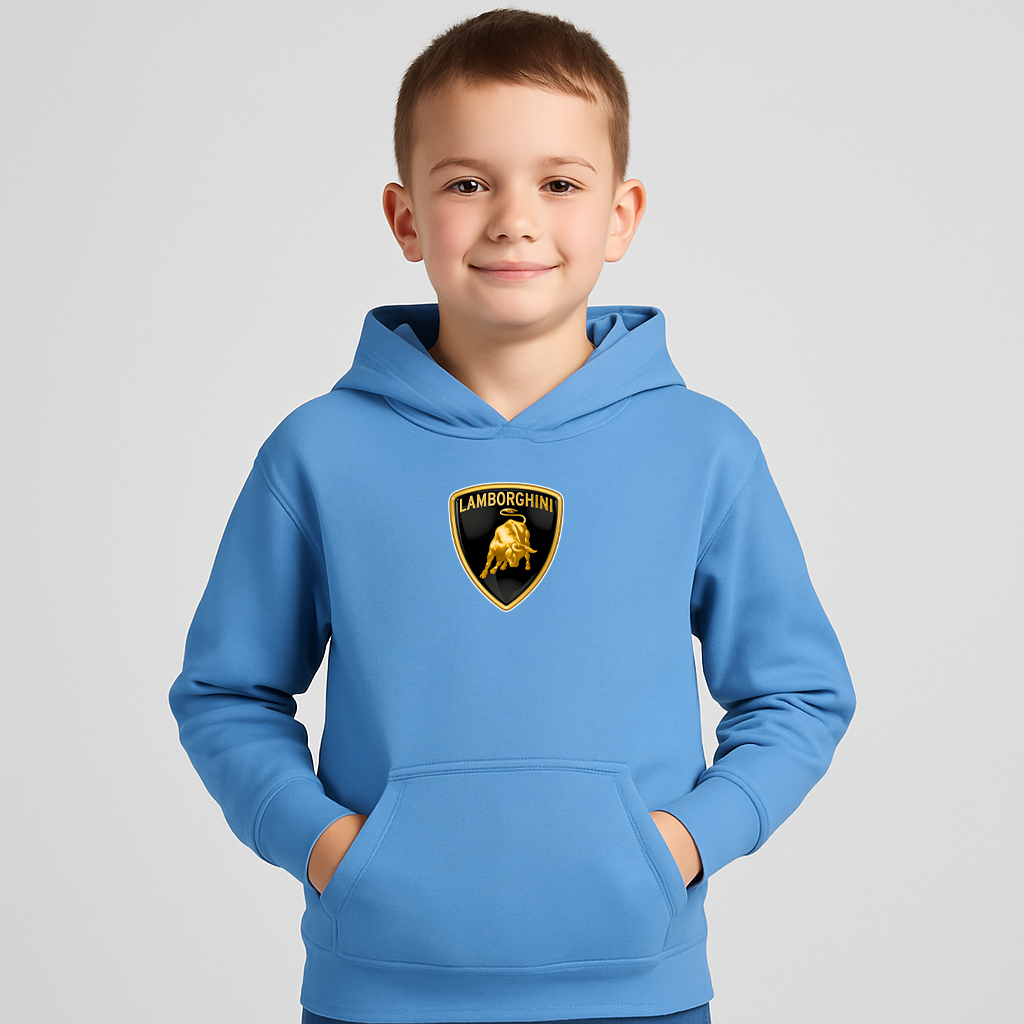 Youth Kids Lamborghini Car Pullover Hoodie
