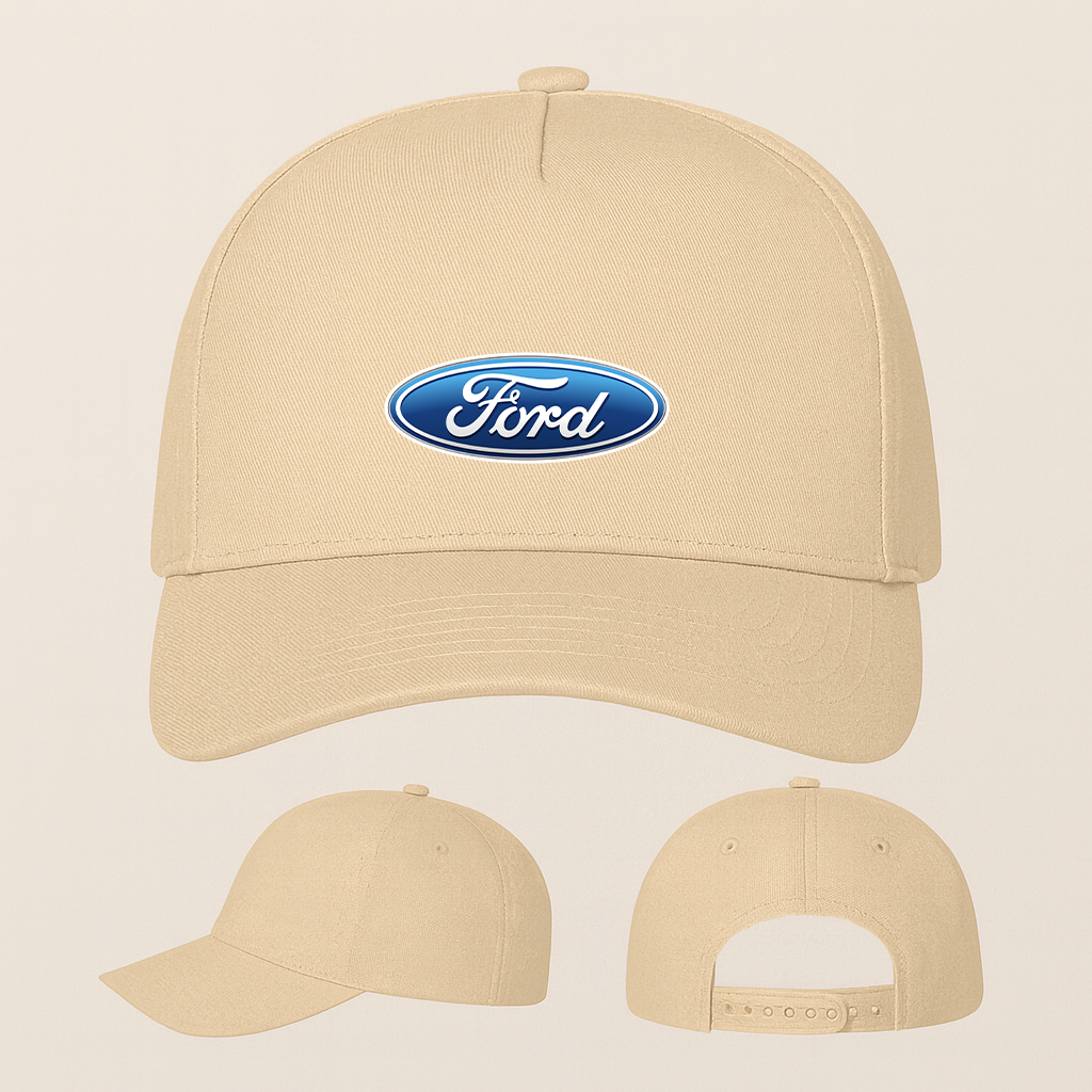 Ford Car Five Panel Twill Snapback Cap