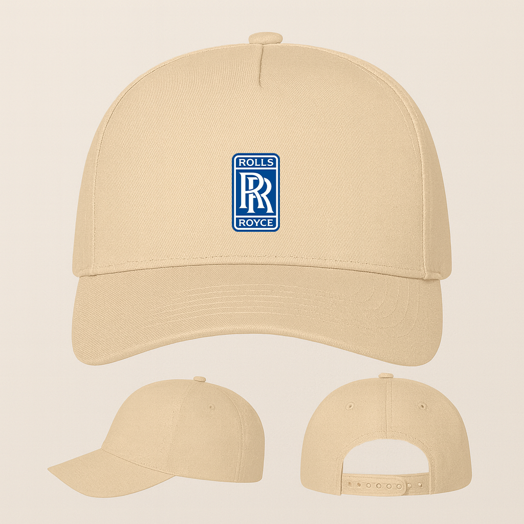 Rolls Royce Car Five Panel Twill Snapback Cap
