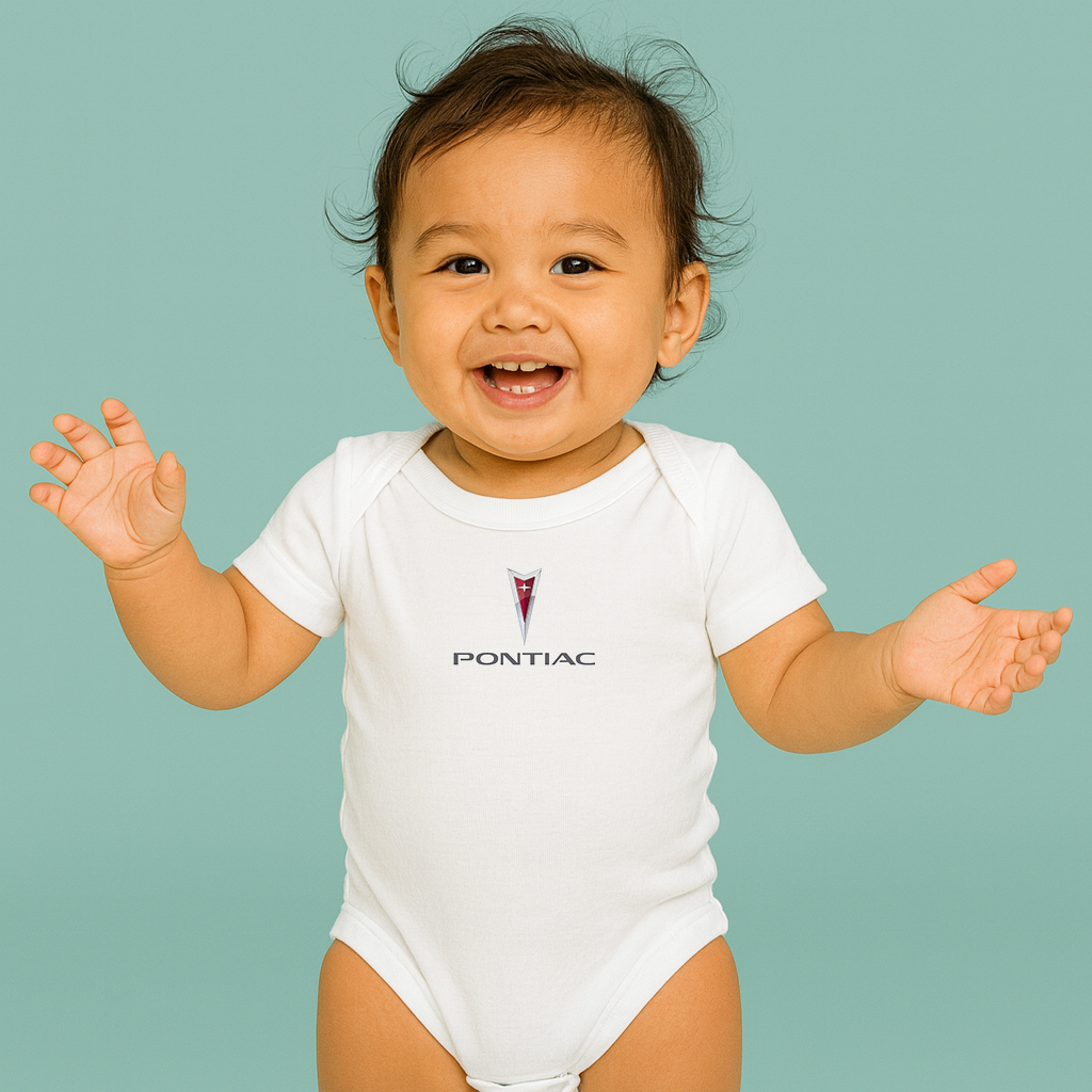 Pontiac Car Symbol Baby Romper Onesie