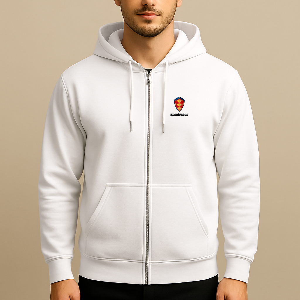 Men’s Koenigsegg Car Zipper Hoodie