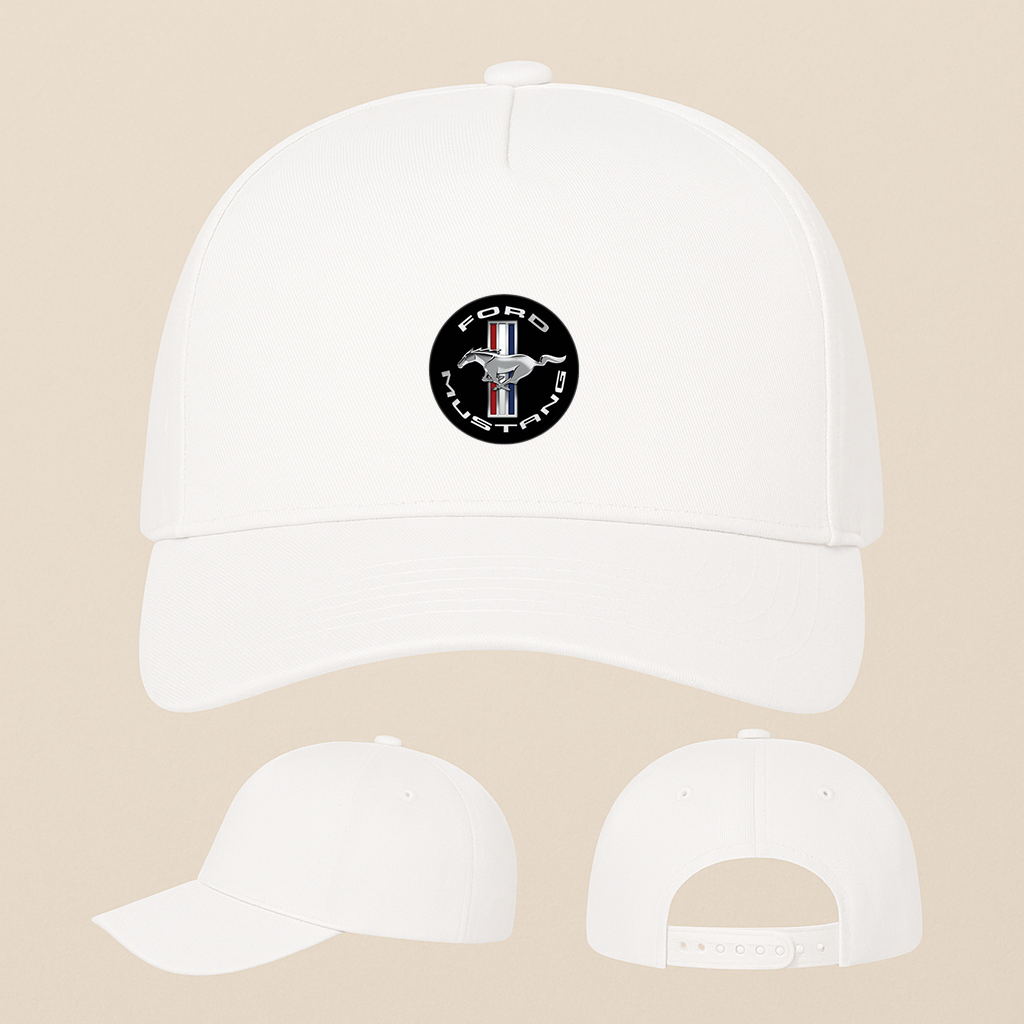 Ford Mustang Motorsport Supercars Five Panel Twill Snapback Cap