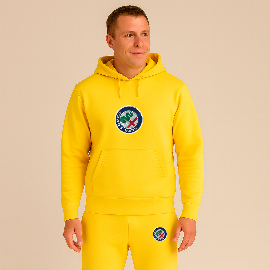 Men's Alfa Romeo Car Hoodie Joggers Set