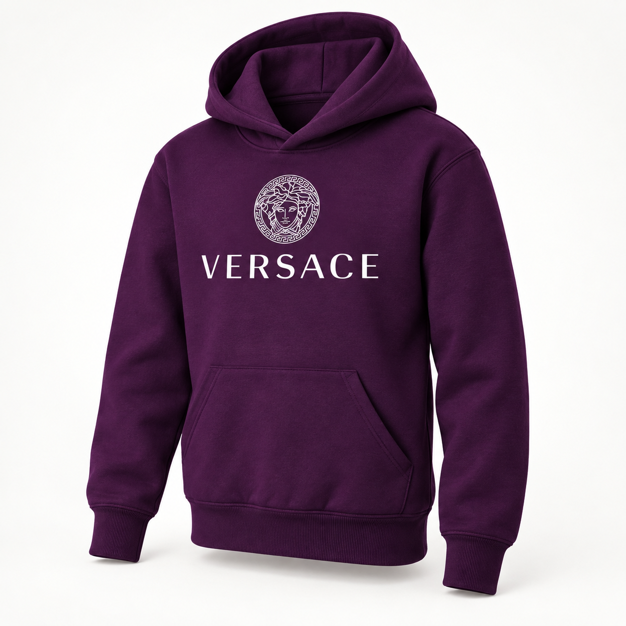 Youth Kids Versace Pullover Hoodie | Color: Purple | View 1
