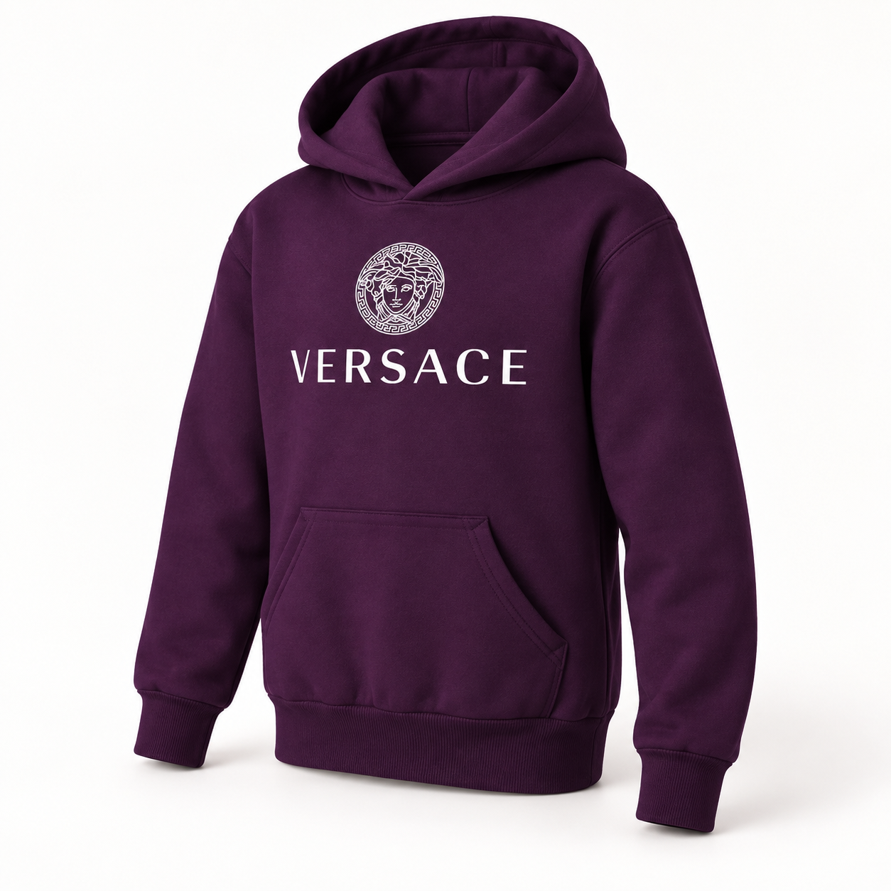 Youth Kids Versace Pullover Hoodie | Color: Purple | View 2