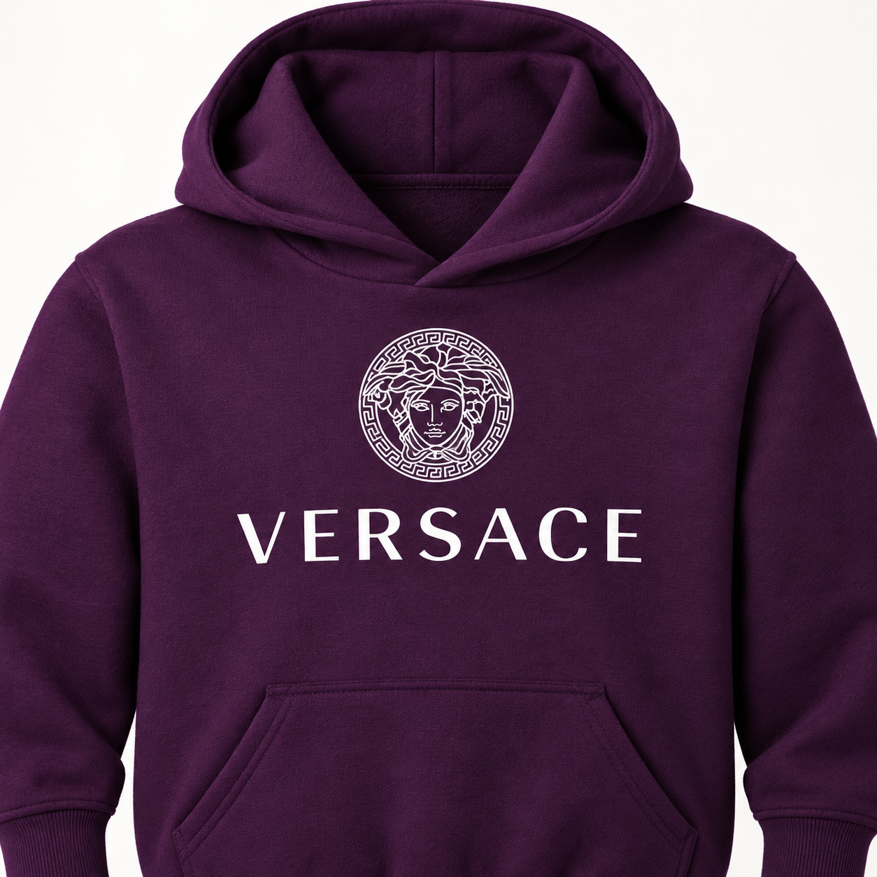 Youth Kids Versace Pullover Hoodie | Color: Purple | View 3