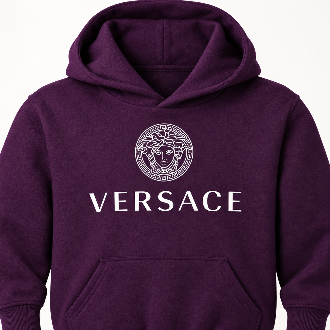 Youth Kids Versace Pullover Hoodie | Color: Purple | View 3