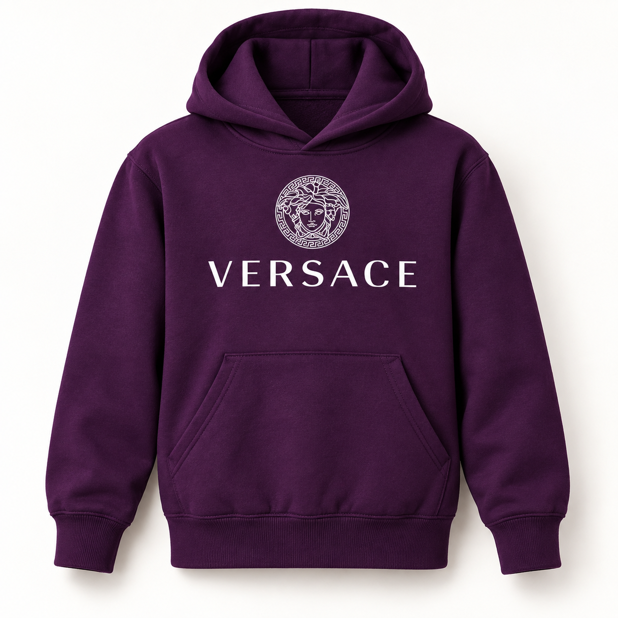 Youth Kids Versace Pullover Hoodie | Color: Purple | View 4