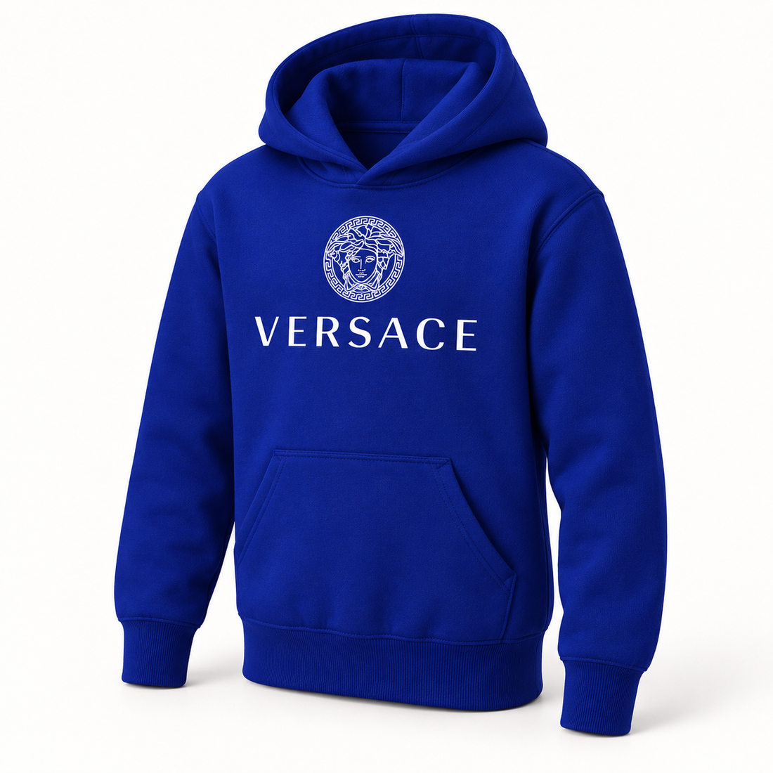 Youth Kids Versace Pullover Hoodie | Color: Royal Blue | View 1