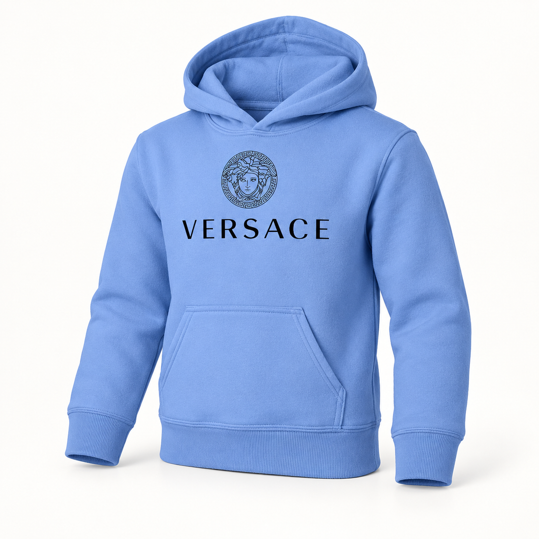 Youth Kids Versace Pullover Hoodie | Color: Sky Blue | View 1
