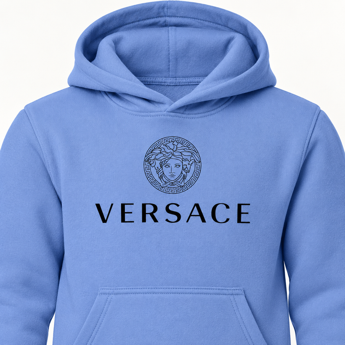 Youth Kids Versace Pullover Hoodie | Color: Sky Blue | View 3
