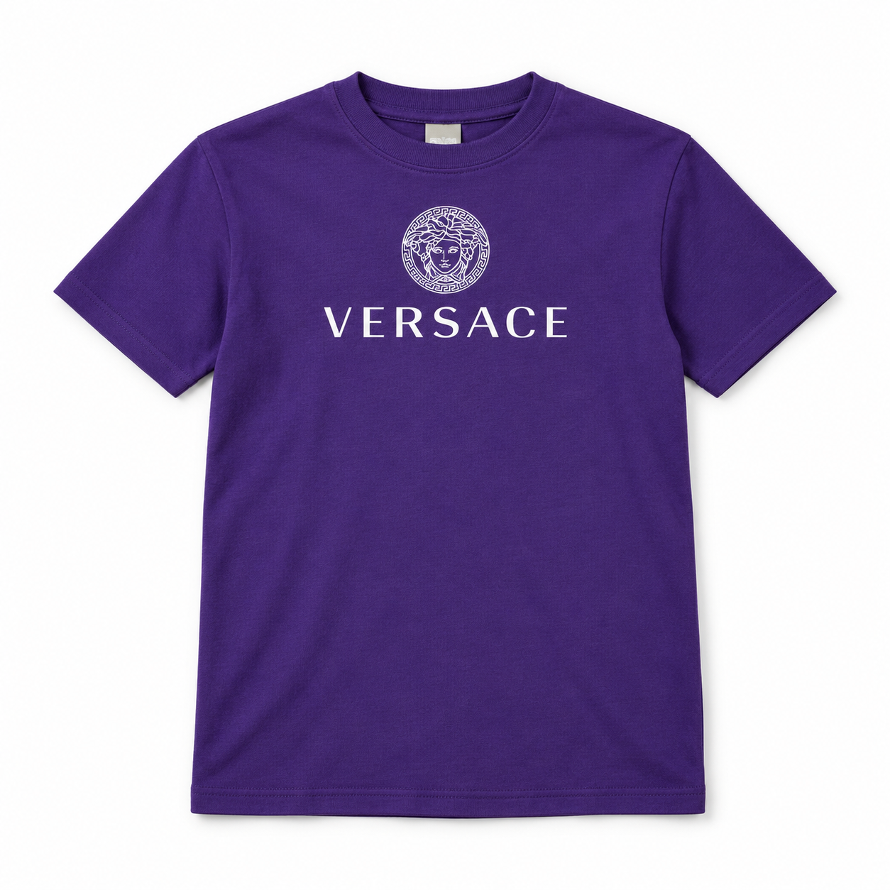 Youth Kids Versace Cotton T-Shirt | Color: Purple | View 5