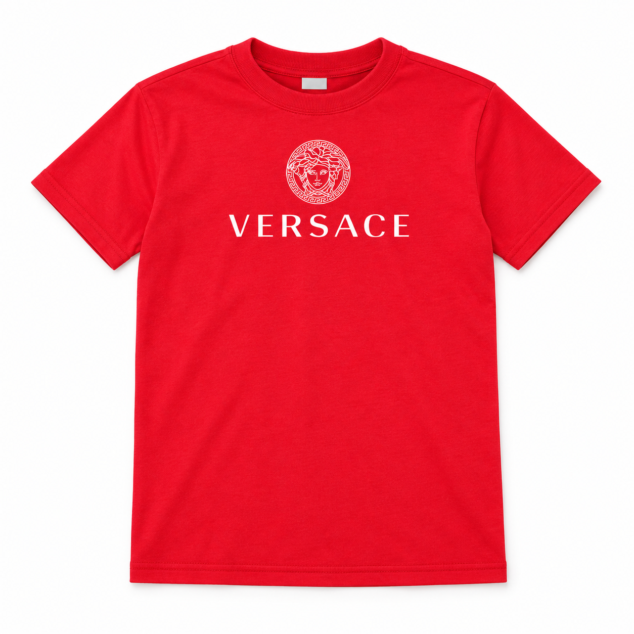 Youth Kids Versace Cotton T-Shirt | Color: Red | View 5