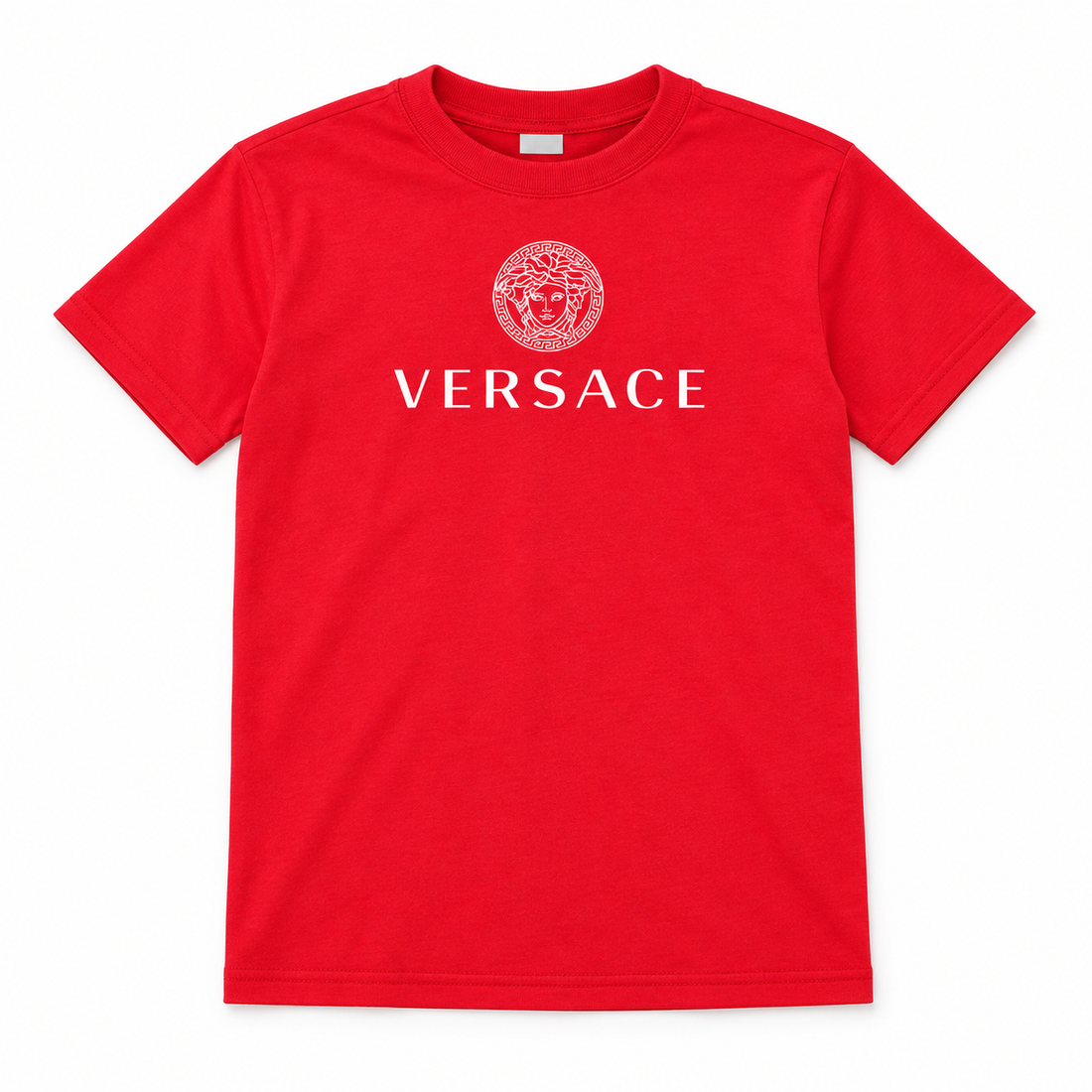 Youth Kids Versace Cotton T-Shirt | Color: Red | View 5