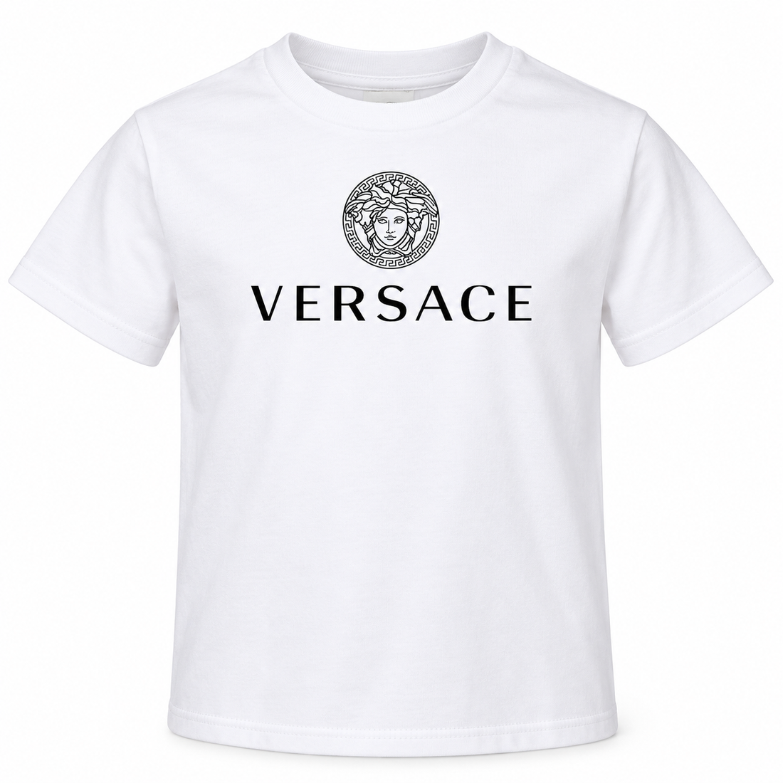Youth Kids Versace Cotton T-Shirt | Color: White | View 3