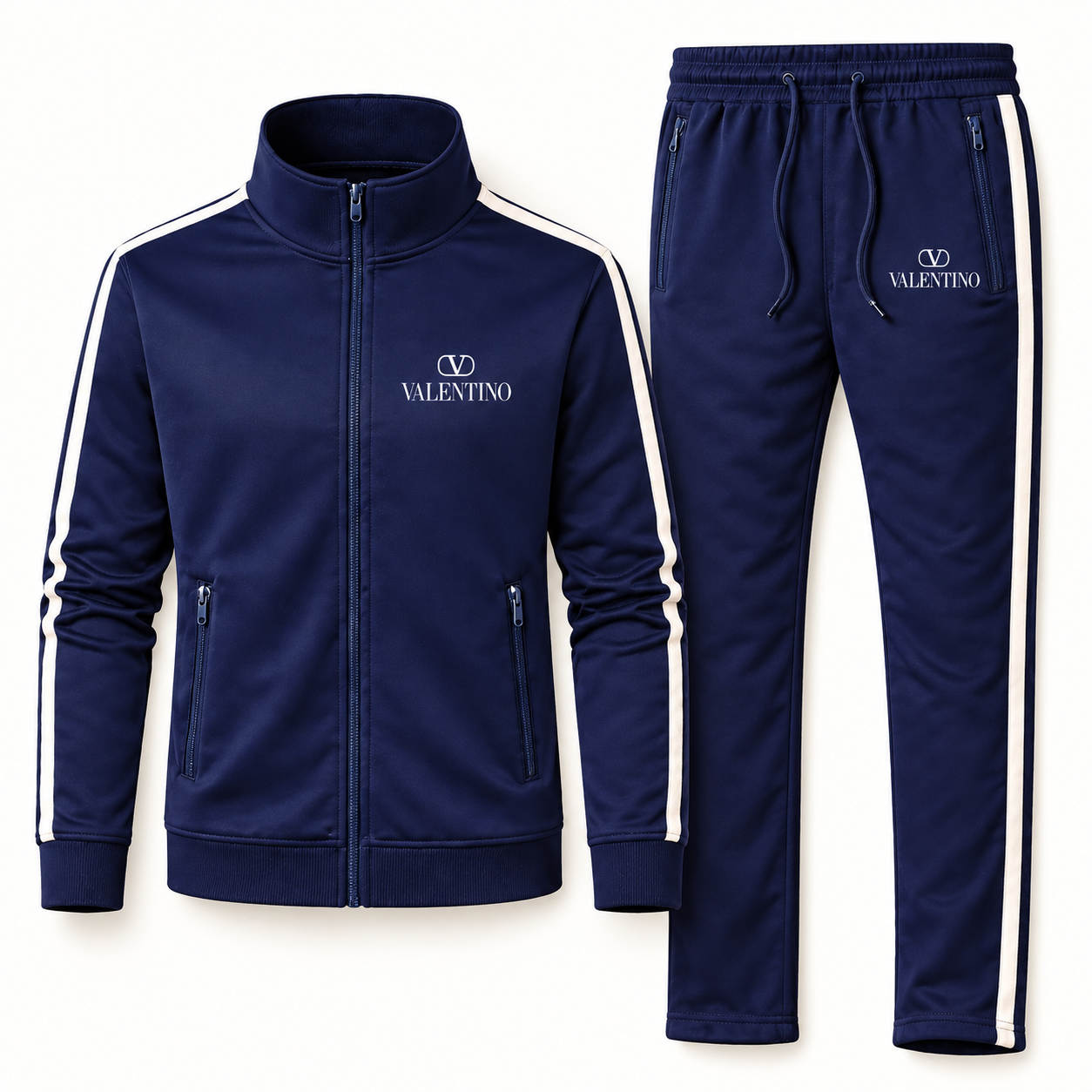 Men's Valentino Dri-Fit TrackSuit | Color: Navy | View 5