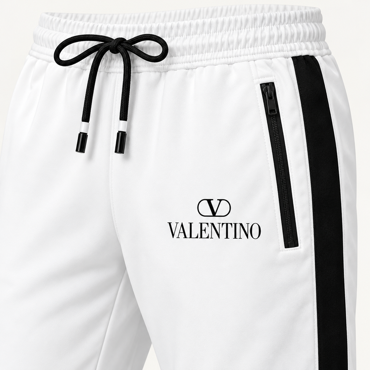 Men's Valentino Dri-Fit TrackSuit | Color: White | View 4